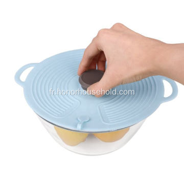 Couvercle en pot en silicone avec trou d&#39;air